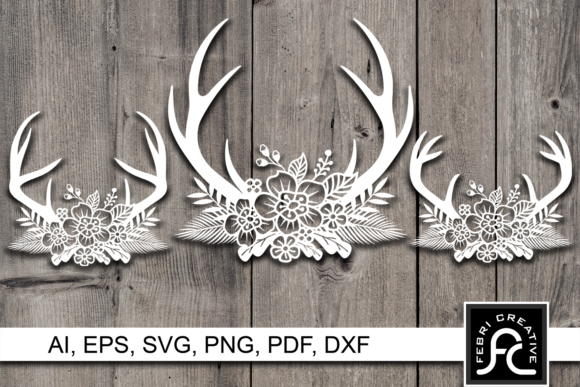 Download Horn Flower Paper Cut Design SVG / DXF - Dxf Collection