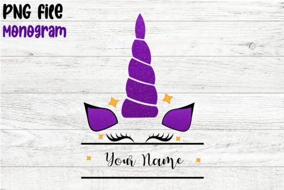 Download Unicorn Monogram Png Gliter - Unicorn monogram Collection