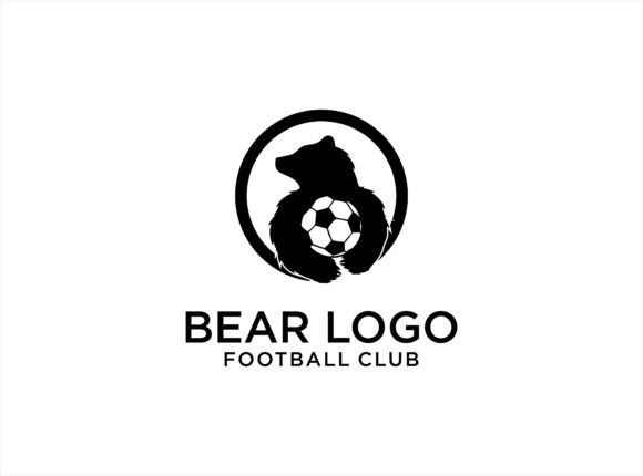 Download Logo Bear Mascot Holding Soccer Ball - Premium Resources