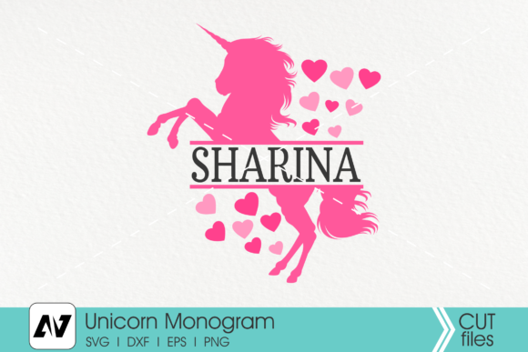 Download Unicorn Monogram - Unicorn monogram Collection