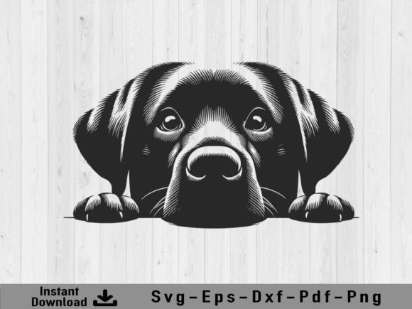 Download Peeking Labrador Retriever Dog Svg File - Dog svg Collection