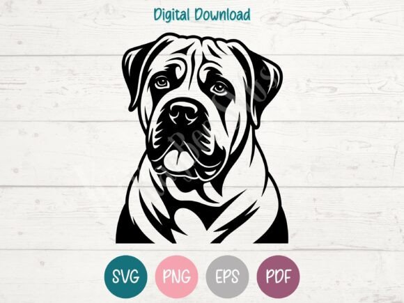 Download Boerboel Dog SVG PNG EPS PDF Design - Dog svg Collection