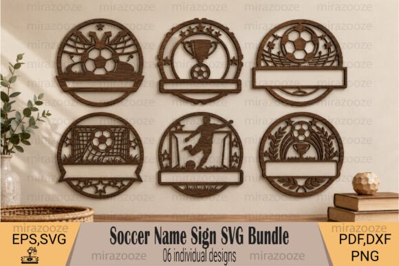 Download Soccer Name Sign SVG Bundle - Premium Resources