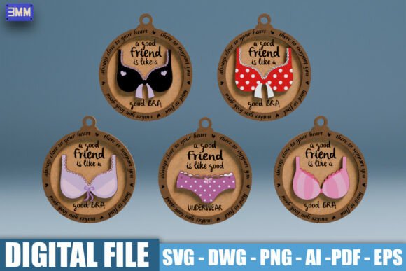 Download 3D Funny Best Friend Ornament SVG DXF - Dxf Collection